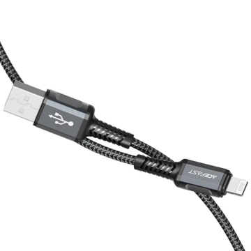 Acefast kábel MFI USB - Lightning 1,2m, 2,4A szary (C1-02 deep space gray)