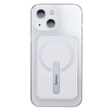 IPhone 13 pouzdro pro MagSafe Baseus Crystal Magnetic se stojánkem.Transparentní