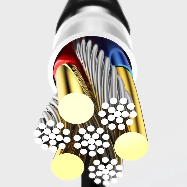 USAMS Kabel U18 Lightning 2A Fast Charge 1m Czarny/Schwarz SJ266USB01 (US-SJ266)