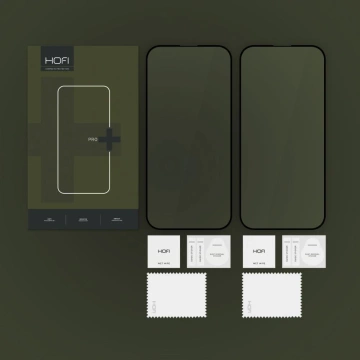Hofi Glass Pro 2-pack Tempered Glass for IPhone 16 Pro Black