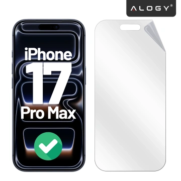 Folia hydrożelowa do Apple iPhone 17 Pro Max – elastyczna ochrona ekranu, samoregeneracja, pełne dopasowanie i wysoka przejrzystość – Alogy Hydrogel Film™