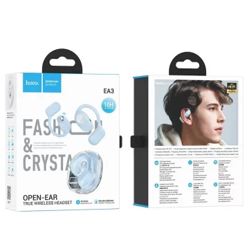HOCO EA3 Bezprzewodowe Słuchawki Bluetooth TWS – Niebieskie z Etui Ładującym