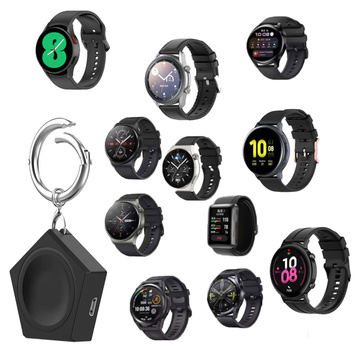 Nabíječka klíčenky pro hodinky Samsung Galaxy Watch magnetická indukce 2,5 W s přívěskem klíčenka černá