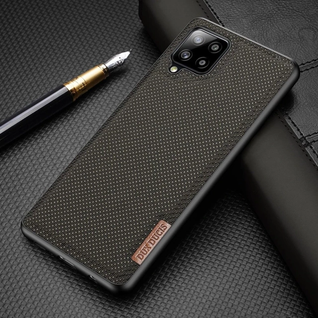 Kryt pouzdra Dux Ducis Fino potažený nylonovým materiálem pro Samsung Galaxy A42 5G zelený