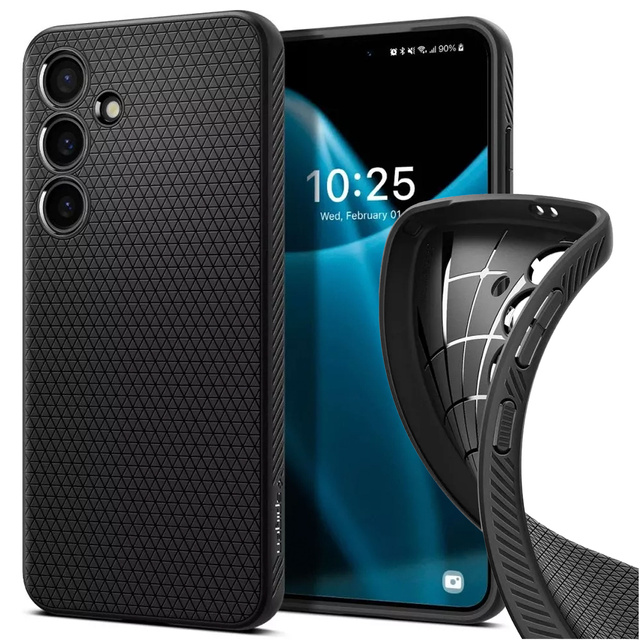 Etui Spigen Liquid Air für Samsung Galaxy S24 Plus Mattschwarz