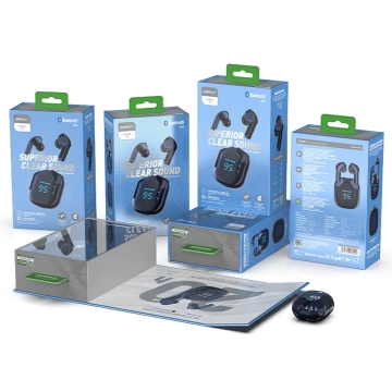 Bezdrátová sluchátka do uší Acefast TWS Bluetooth modrá (T6 safírově modrá)
