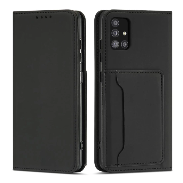 Magnet Card Case for Samsung Galaxy A13 5G cover card wallet stand black