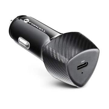 FORCELL F-ENERGY Carbon CC50-1CTyp C PD 3A 20W Car Charger Black