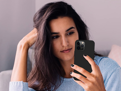 Ochranné pouzdro na telefon Alogy Thin Soft Case pro iPhone 13 Pro Max černé sklo