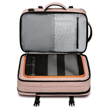 Reiserucksack Bange BackPack Business erweiterbarer Rucksack Geräumige Tasche für 17,3-Zoll-Laptop mit USB-Anschluss Schwarz