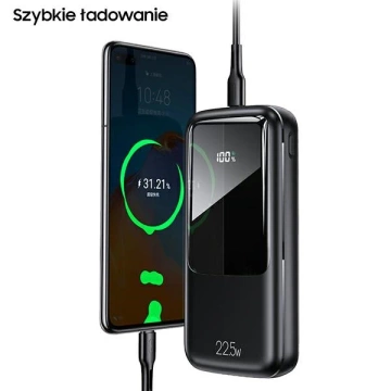 USAMS Powerbank PB58 20000mAh 22,5W Dual QC PD Fast Charge čierna/čierna 20KCD17701 (US-CD177)