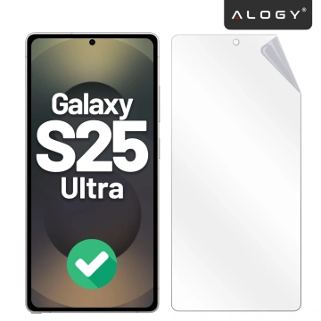 Hydrogelová fólie pro Samsung Galaxy S25 Ultra – flexibilní ochrana displeje, samooprava, dokonalé padnutí a vysoká průhlednost – Alogy Hydrogel Film™