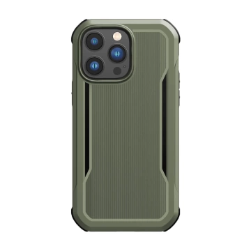 Pouzdro Raptic Fort na iPhone 14 Pro s pancéřovaným krytem MagSafe zeleným