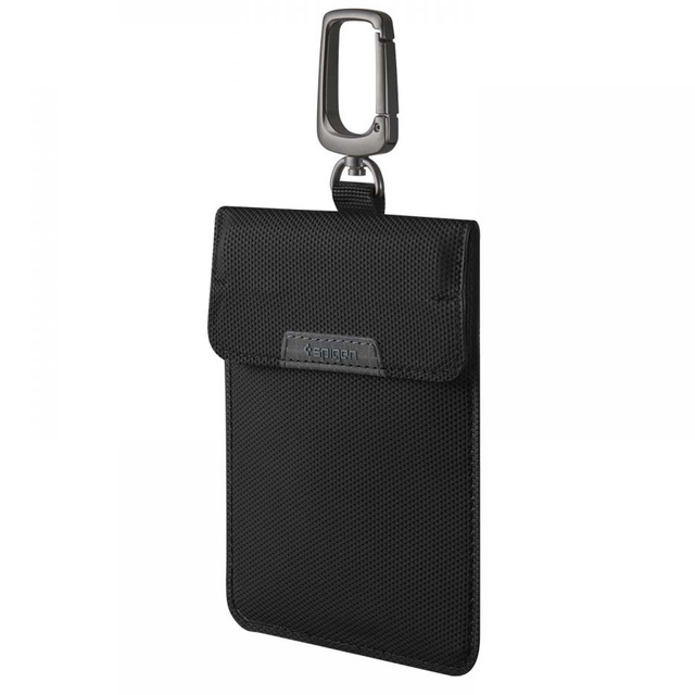 Anti-Theft Key Case Faraday Cage Spigen RFID Signal Blocker Black