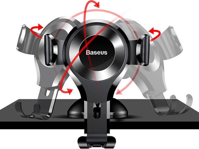 Baseus gravitational car holder for Osculum Type Black cockpit