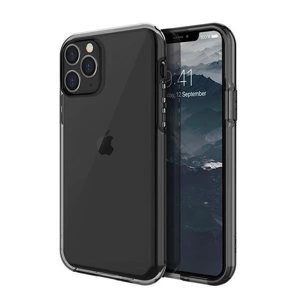 Pouzdro UNIQ pro Clarion iPhone 11 Pro černé / pára kouřová