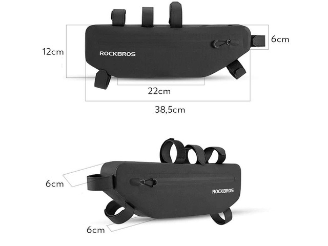 Чохол-сумка, велосипедна сумка під раму RockBros AS-043 Black