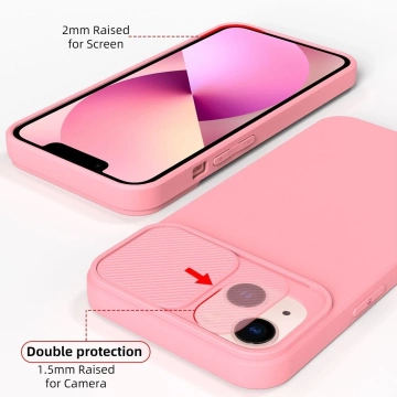 SLIDE puzdro pre IPHONE 14 Pro Max svetlo ružové
