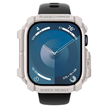 ETUI DO APPLE WATCH 10 (46MM) BEŻOWE DUNE BEIGE SPIGEN RUGGED ARMOR PRO