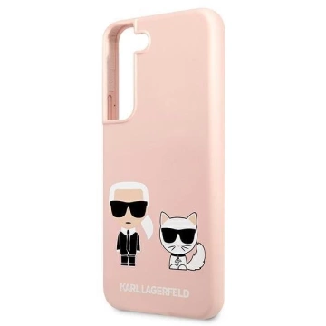 Karl Lagerfeld KLHCS22MSSKCI S22 S906 жорсткий чохол світло-рожевий / світло-рожевий Silicone Ikonik Karl