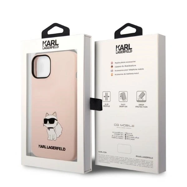 Чохол Etui Karl Lagerfeld KLHCP14MSNCHBCP для iPhone 14 Plus 6,7" Silicone Choupette
