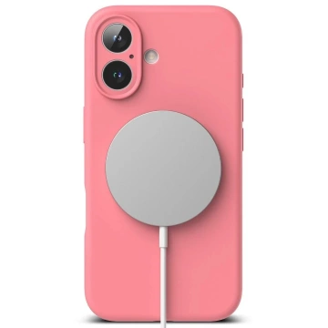 Ringke MagSafe Magnetic Silicone Case for iPhone 16 Pink