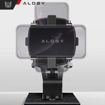 Alogy Autohalterung für das Telefon max 7,2 Zoll für den schwarzen Cockpitspiegel