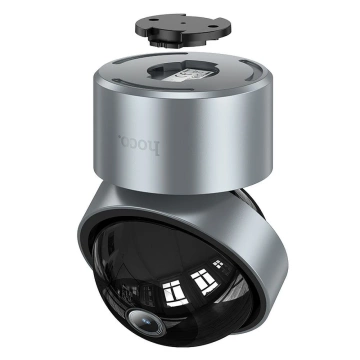 Камера HOCO D5 Full HD для приміщень, срібляста, з нічним режимом та стабілізатором