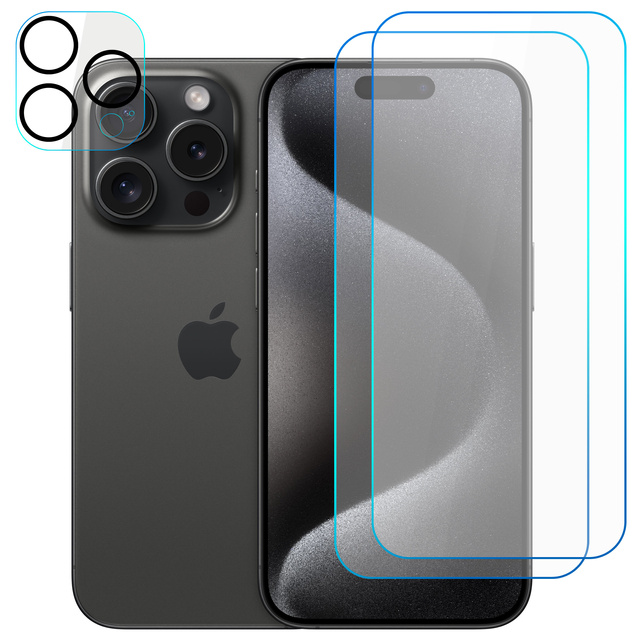 Tvrzené sklo Supreme Set pro Apple iPhone 15 Pro Clear