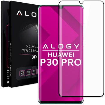 Alogy Full Screen Tempered Glass for Huawei P30 Pro Black
