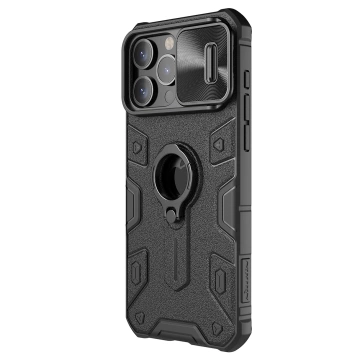 Чохол Nillkin CamShield Armor для iPhone 15 Pro Max, чорний, броньований