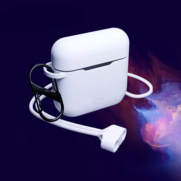 Силіконовий чохол Etui 3mk для AirPods White для Apple AirPods 2-го покоління