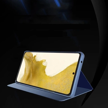 Clear View Case for Samsung Galaxy S23 flip cover blue