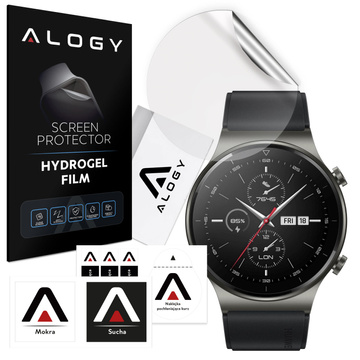 Гідрогелева захисна плівка Alogy для смарт-годинника Huawei Watch GT2 Pro