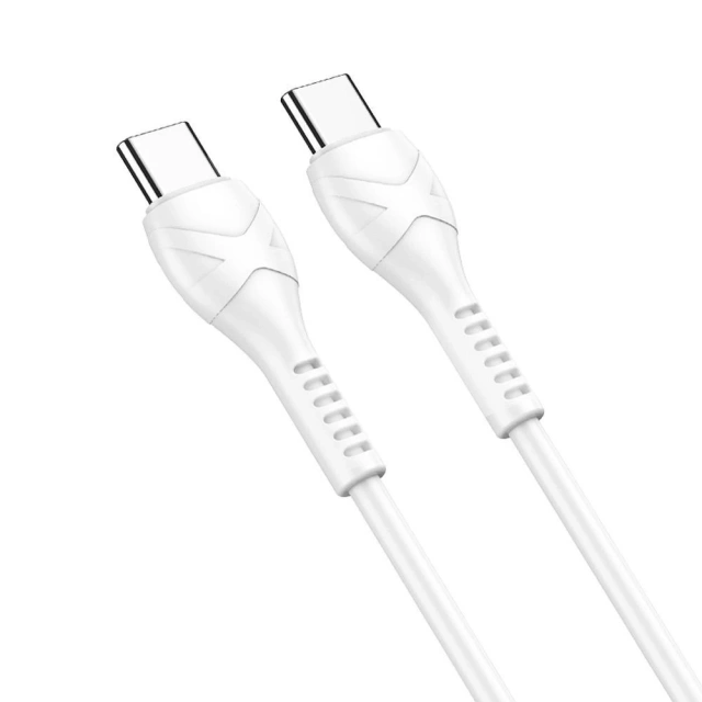 Kabel HOCO Typ C na Typ C X37 1m bílý PD 60W rychlé nabíjení