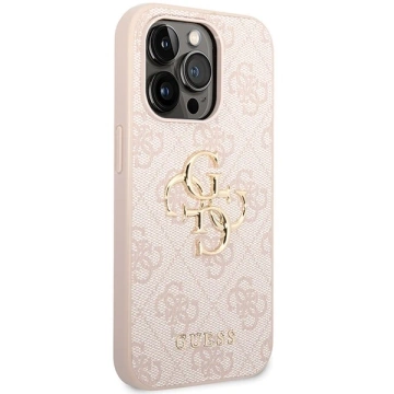 Чохол Guess GUHCP15L4GMGPI для iPhone 15 Pro 6.1" pink/pink hardcase 4G Big Metal Logo