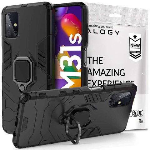 Чохол Alogy Stand Ring Armor для Samsung Galaxy M31s чорний