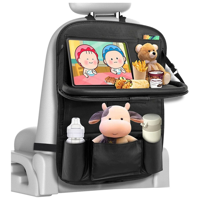 Автомобільний органайзер, туристичний столик, протектор автосидіння, спинка, сидіння Alogy Black