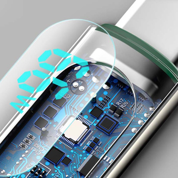 2m Baseus Display Fast Charging USB-A to USB-C Cable 66W Display 2m Green