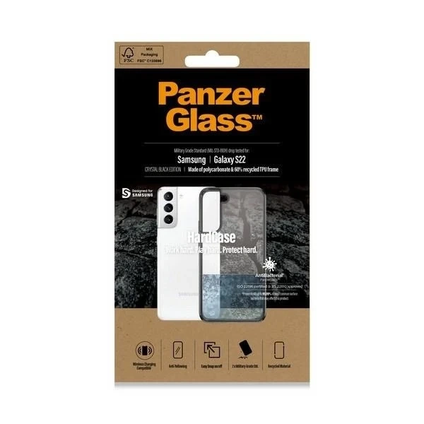 Kryt PanzerGlass HardCase pro Samsung Galaxy S22, antibakteriální, čirý