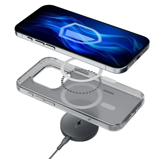 Etui für Apple iPhone 15 Plus 3mk Frosty MagCase Weiß