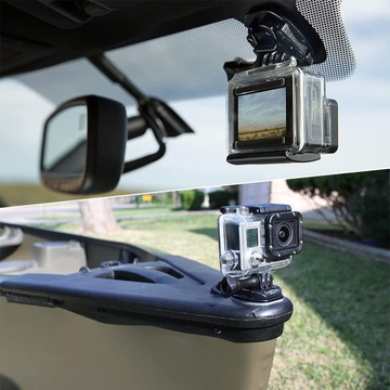 Набір плоских і заокруглених монтажних баз для спортивних камер GoPro, DJI Osmo Action, EKEN, SJCam, Insta360 зі стрічками 3M VHB Alogy - 16 шт.