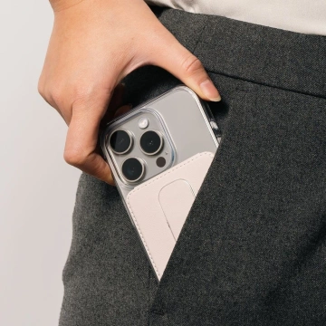 Pouzdro na karty Ringke s posuvným uchycením MagSafe, černé, univerzální