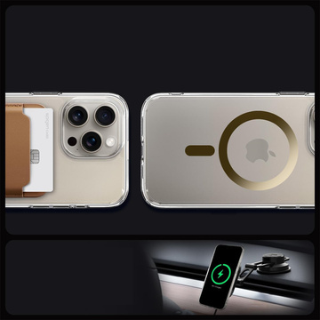 Spigen Ultra Hybrid Mag MagSafe Case for Apple iPhone 15 Pro Max Gold