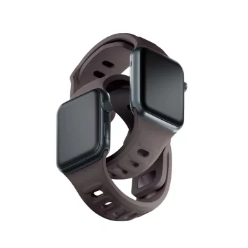 Hodinky pre inteligentné hodinky 3mk silikónový remienok na hodinky Apple Watch 42/44/45/49 mm Taupe