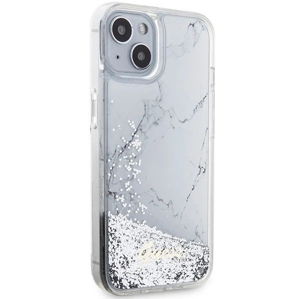 Etui Guess GUHCP14SLCSGSGH für iPhone 14 6,1" Hardcase Liquid Glitter Marble