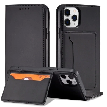 Магнітний чохол для карток для iPhone 12 Pro Pouch Card Wallet Card Holder Black