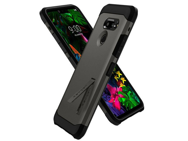 Etui Spigen Slim Armor für LG G8 ThinQ Graphitgrau