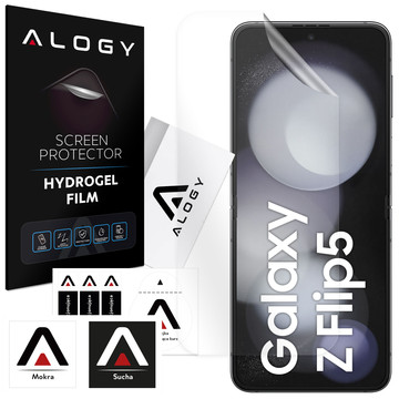 Гідрогелева плівка для Samsung Galaxy Z Flip 5, захисна плівка на екран телефону Alogy Hydrogel Film