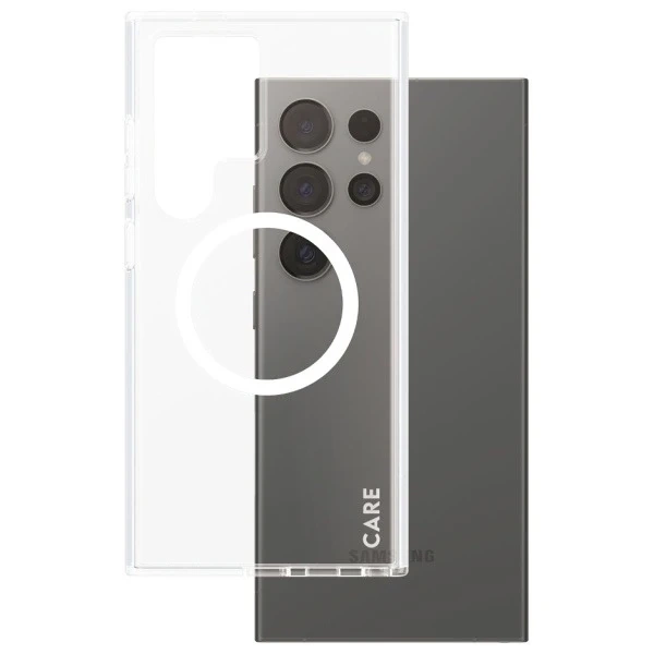 Etui do Samsung Galaxy S24 Ultra CARE by PanzerGlass Flagship QI Case Transparent